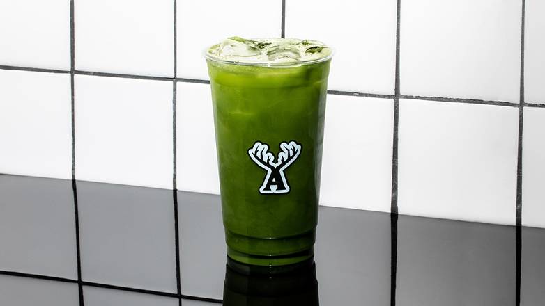 Order Iced Matcha Americano food online from Alfred Coffee Studio City store, Studio City on bringmethat.com