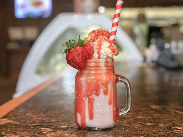 Order TROPICAL STRAWBERRY SHAKE food online from Black Walnut Cafe store, The Woodlands on bringmethat.com