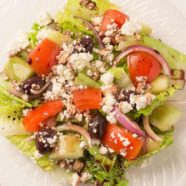 Order H18 Small Greek Salad food online from Zamani Mediterranean Grill store, Spring on bringmethat.com