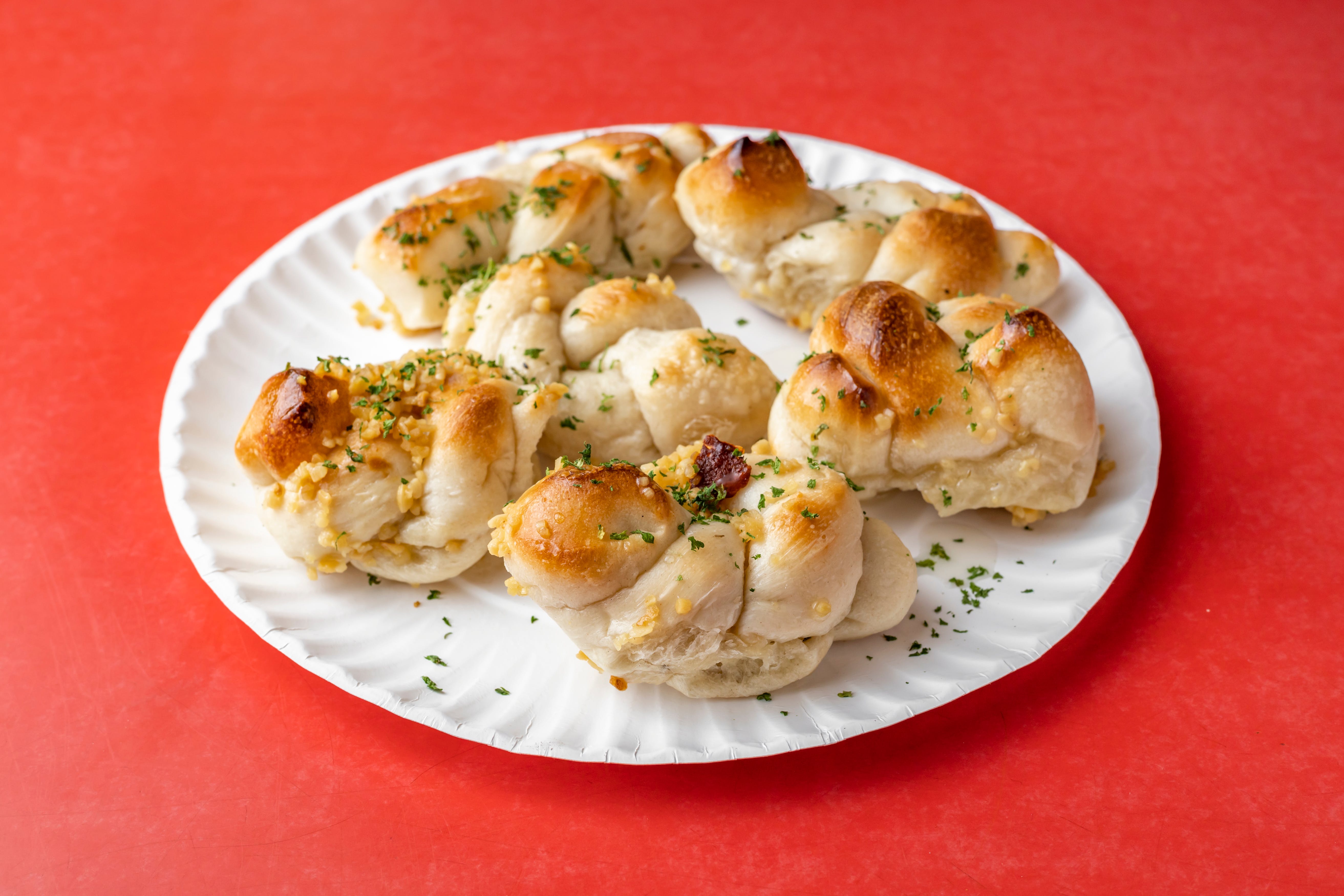 Order Garlic Knots - 6 Pieces food online from Super Pizza store, Bellmore on bringmethat.com