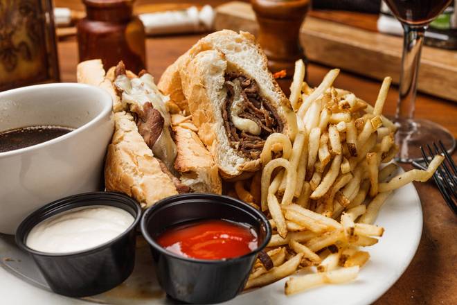 Order French Dip Sandwich food online from Capital City Grill Downtown store, Baton Rouge on bringmethat.com