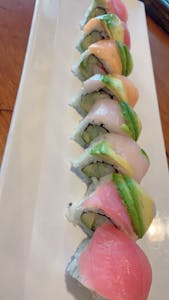 Order Rainbow Roll food online from Boiling House Seafood Restaurant store, Akron on bringmethat.com