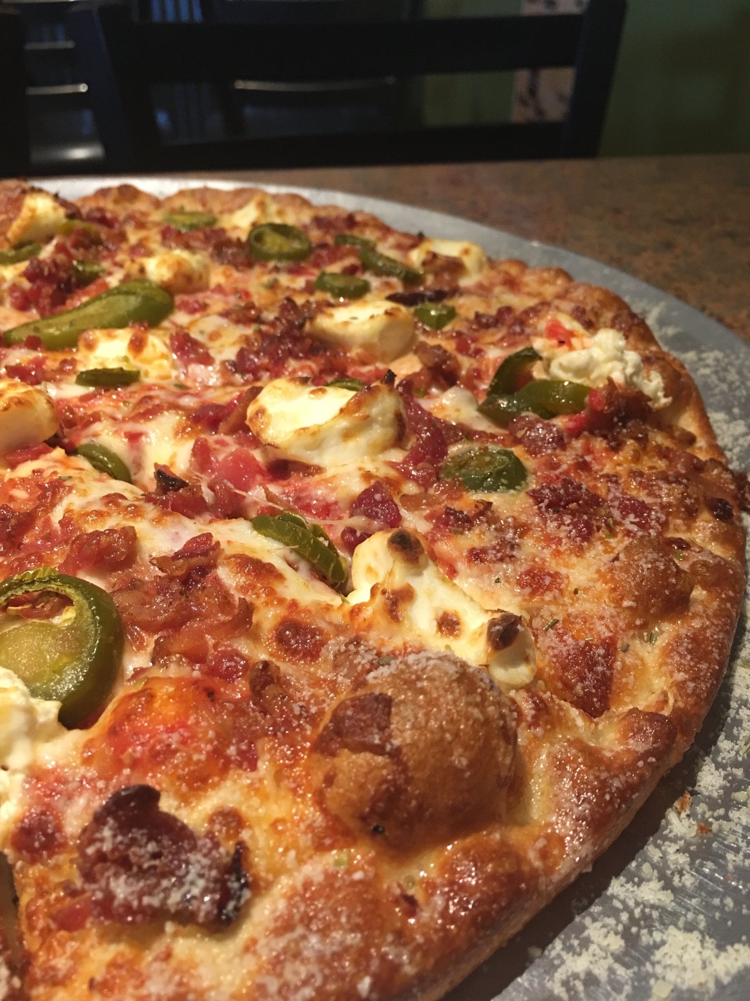 Order Jalapeno Popper Pizza food online from Krazy Karl's Pizza and Sport Bar store, Fort Collins on bringmethat.com