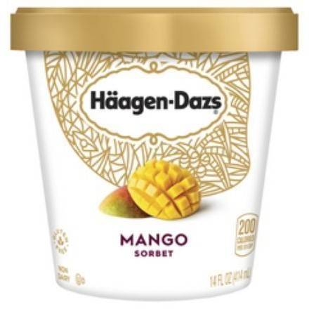 Order Haagen Dazs Non-Dairy Mango Sorbet (14 oz) food online from Dolcezza Gelato store, Arlington on bringmethat.com