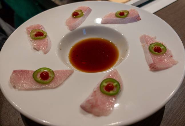Order Yellowtail Carpaccio food online from Yama Sushi House store, Phoenix on bringmethat.com