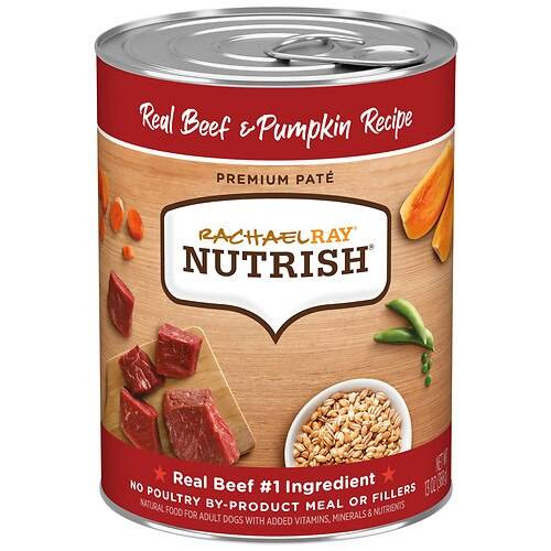 Order Rachel Ray Nutrish Real Beef & Pumpkin Recipe, Wet Dog Food - 13.0 oz food online from Walgreens store, EUREKA on bringmethat.com