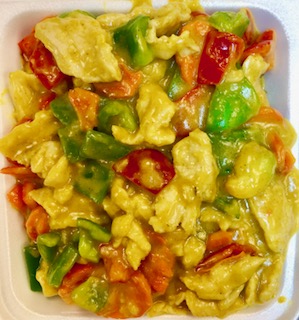 Order Curry Chicken food online from Lucky Buddha Asian Restaurant store, Goodyear on bringmethat.com