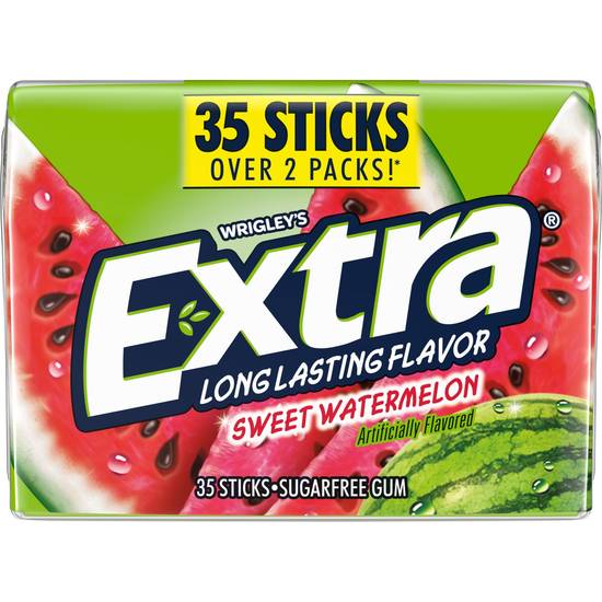 Order Extra Sweet Watermelon Sugar Free Chewing Gum Mega Pack, 35 CT food online from Cvs store, MONTEZUMA on bringmethat.com