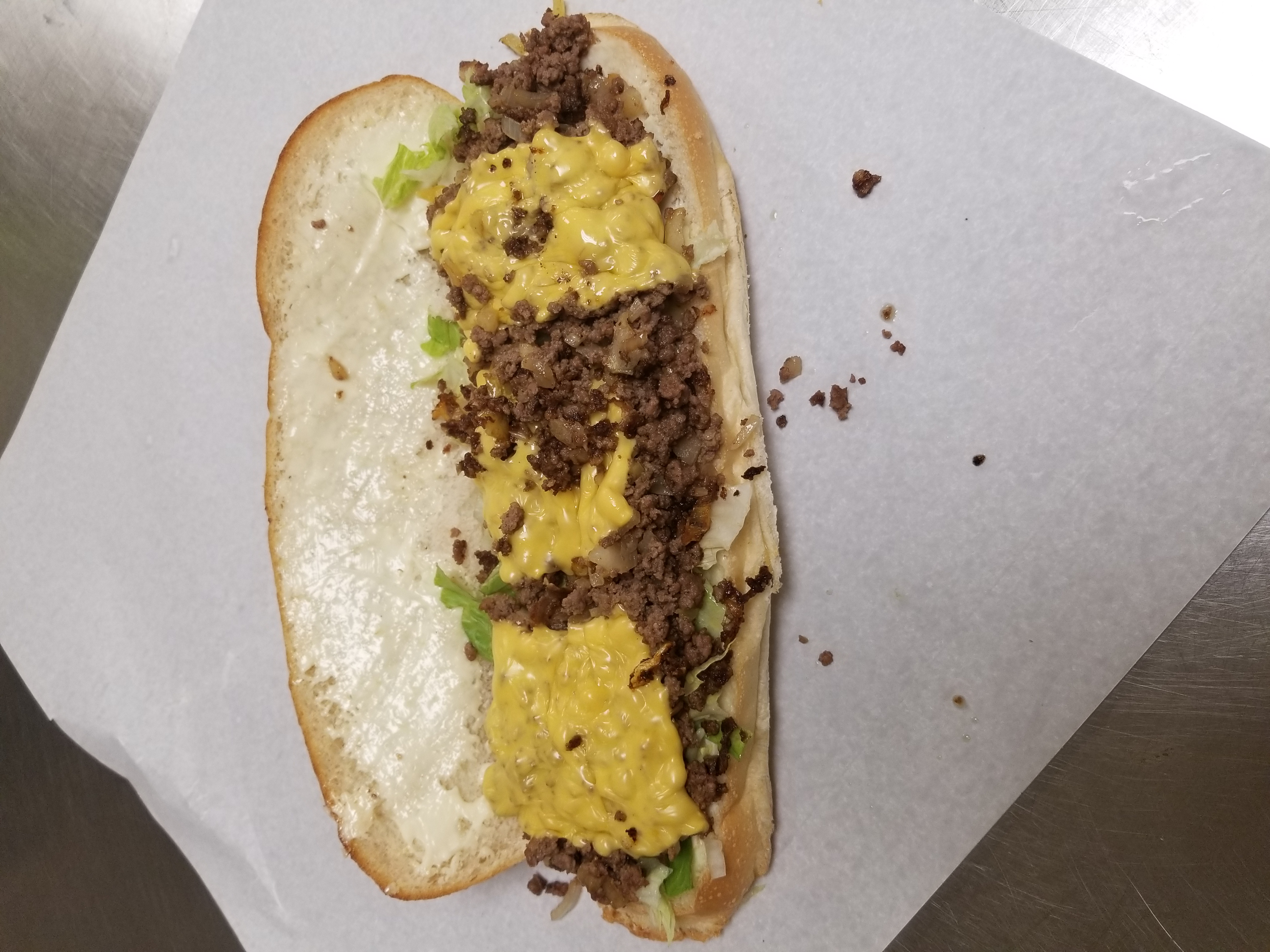 Order Cheeseburger Sub food online from H & A Deli store, Rochester on bringmethat.com
