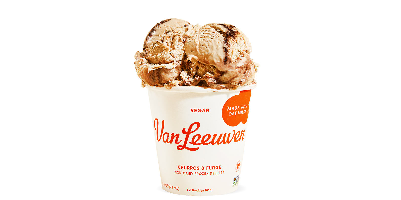 Order Vegan Oat Milk Churros And Fudge food online from Van Leeuwen Ice Cream store, Houston on bringmethat.com