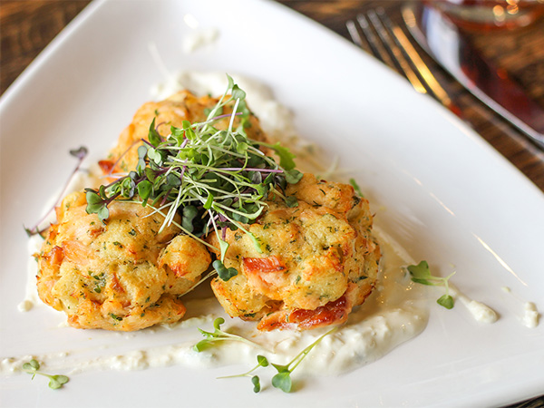 Order Smoked Salmon Cakes food online from Cork Wine & Grille store, Grand Rapids on bringmethat.com
