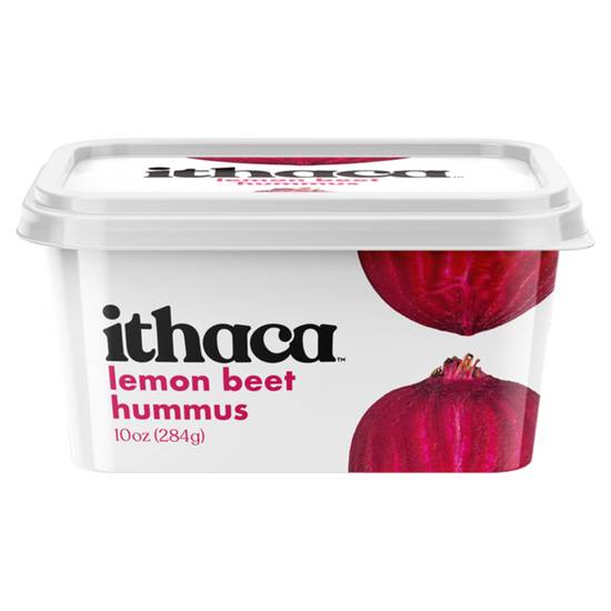 Order Ithaca Lemon Beet Hummus 10oz food online from Everyday Needs by Gopuff store, Chicago on bringmethat.com