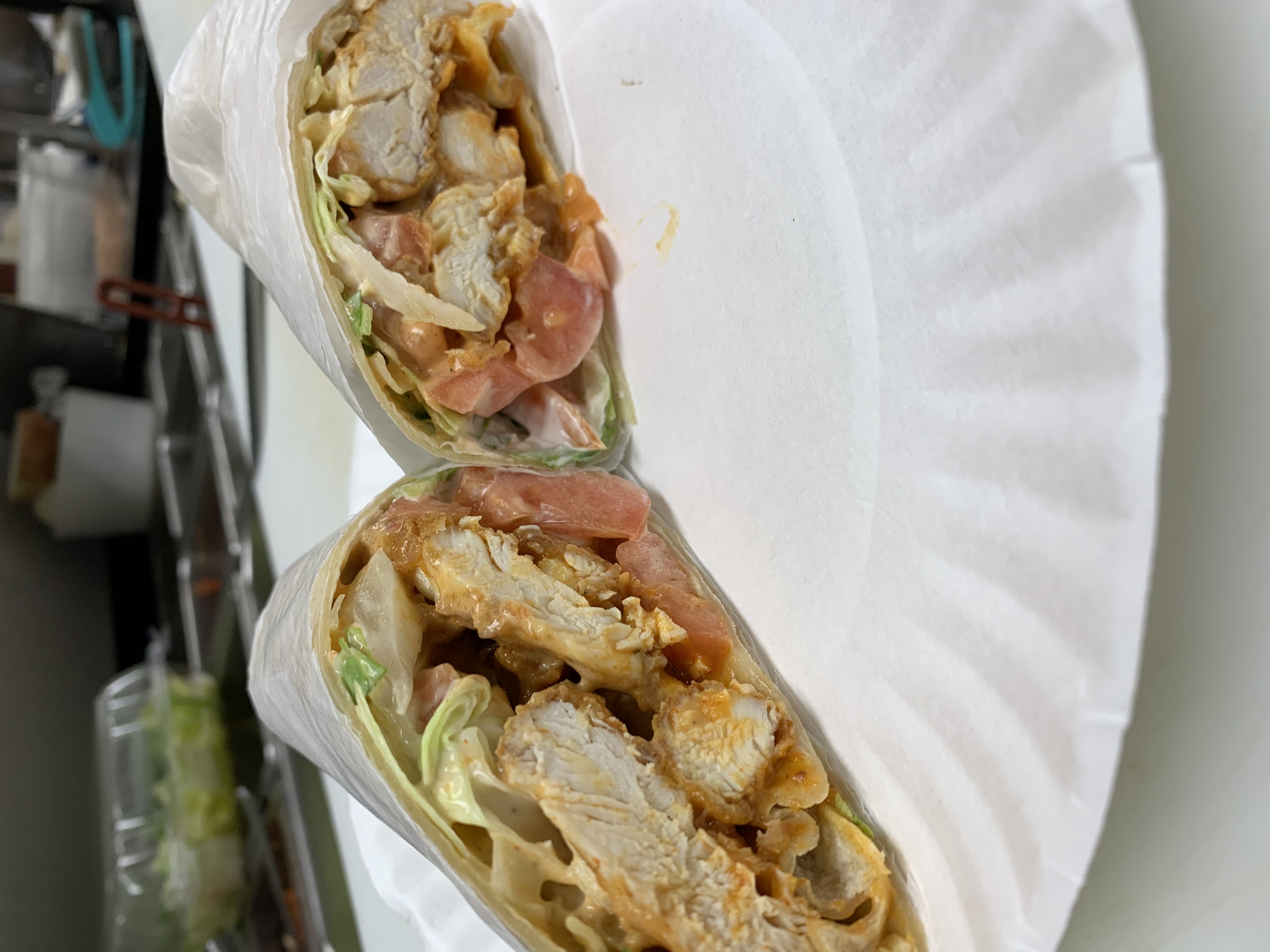 Order Buffalo Chicken Hot Wrap food online from Nicks Pizza & Seafood store, Boston on bringmethat.com