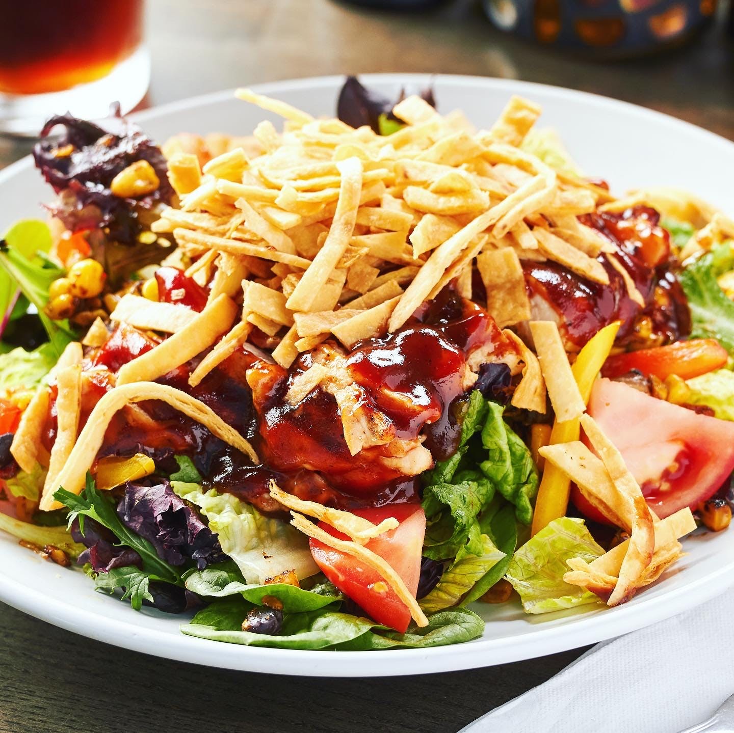 Order BBQ Chicken Salad - Salad food online from Gentleman Jims store, Gaithersburg on bringmethat.com