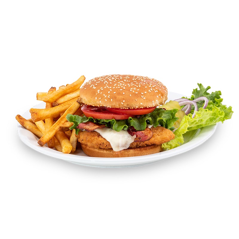 Order CRISPY CHICKEN CHEESE & BACON food online from Norms store, Riverside on bringmethat.com