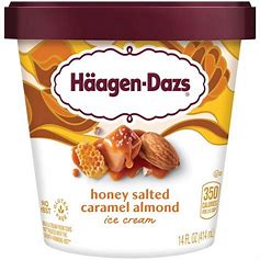 Order Haagen Dazs Honey Salted Caramel Almond Ice Cream food online from Green Valley Grocery- #044 store, Las Vegas on bringmethat.com