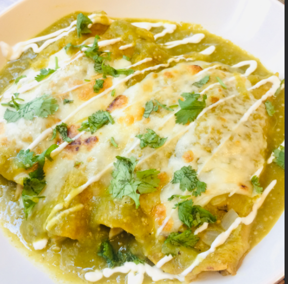 Order Beef Enchiladas food online from Janik's Cafe store, Chicago on bringmethat.com