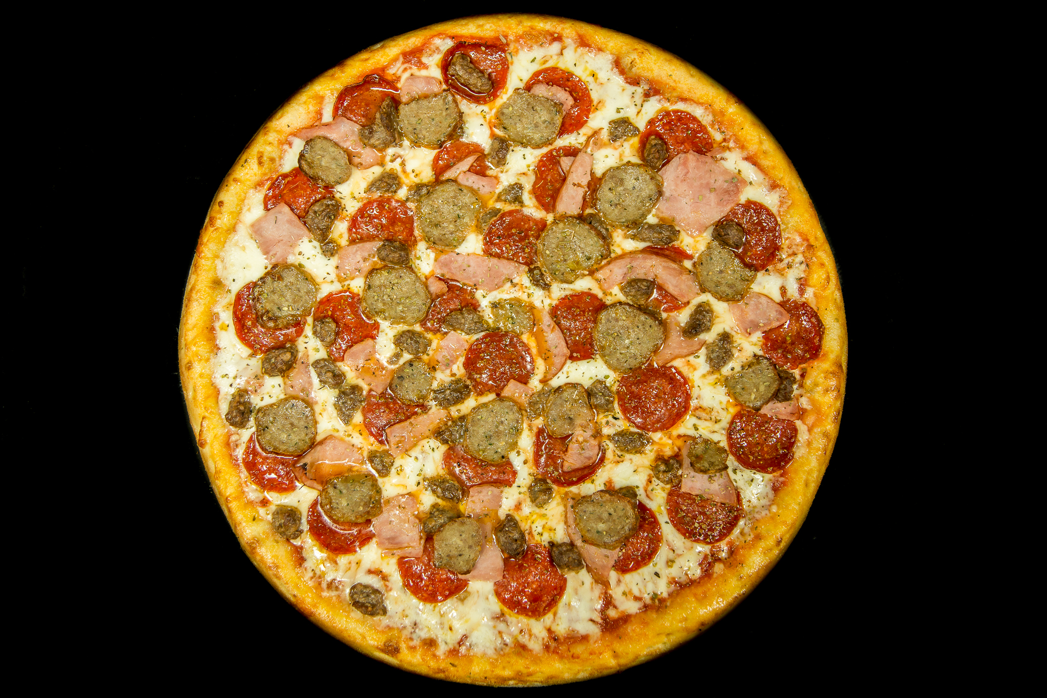 Order Meat Lovers Pizza food online from Ny Giant Pizza store, San Diego on bringmethat.com