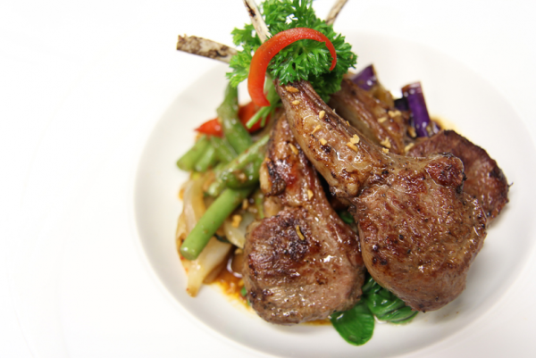 Order Roasted Rack of Lamb food online from Bangkok Cuisine store, Forest Hills on bringmethat.com