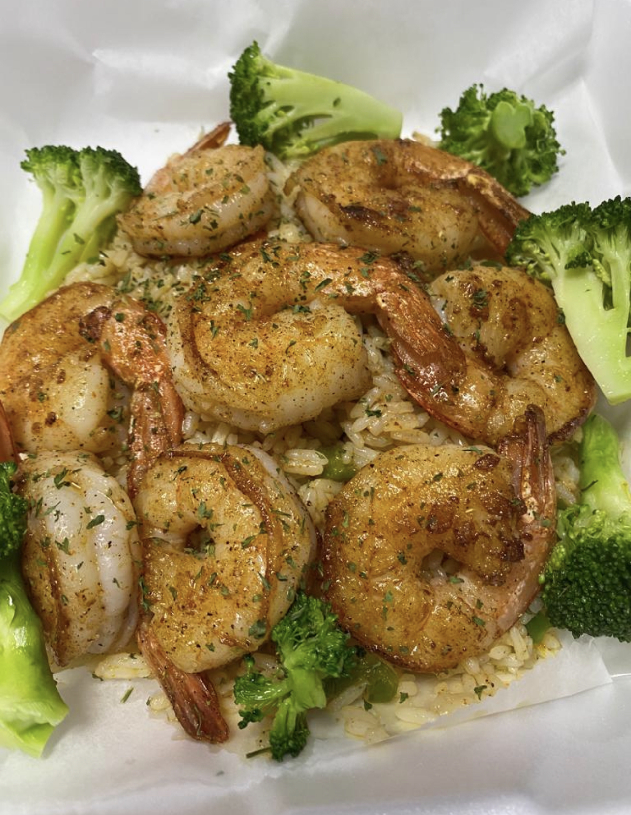 Order Cajun Shrimp & Broccoli  food online from Nola Cajun Kitchen store, West Boylston on bringmethat.com