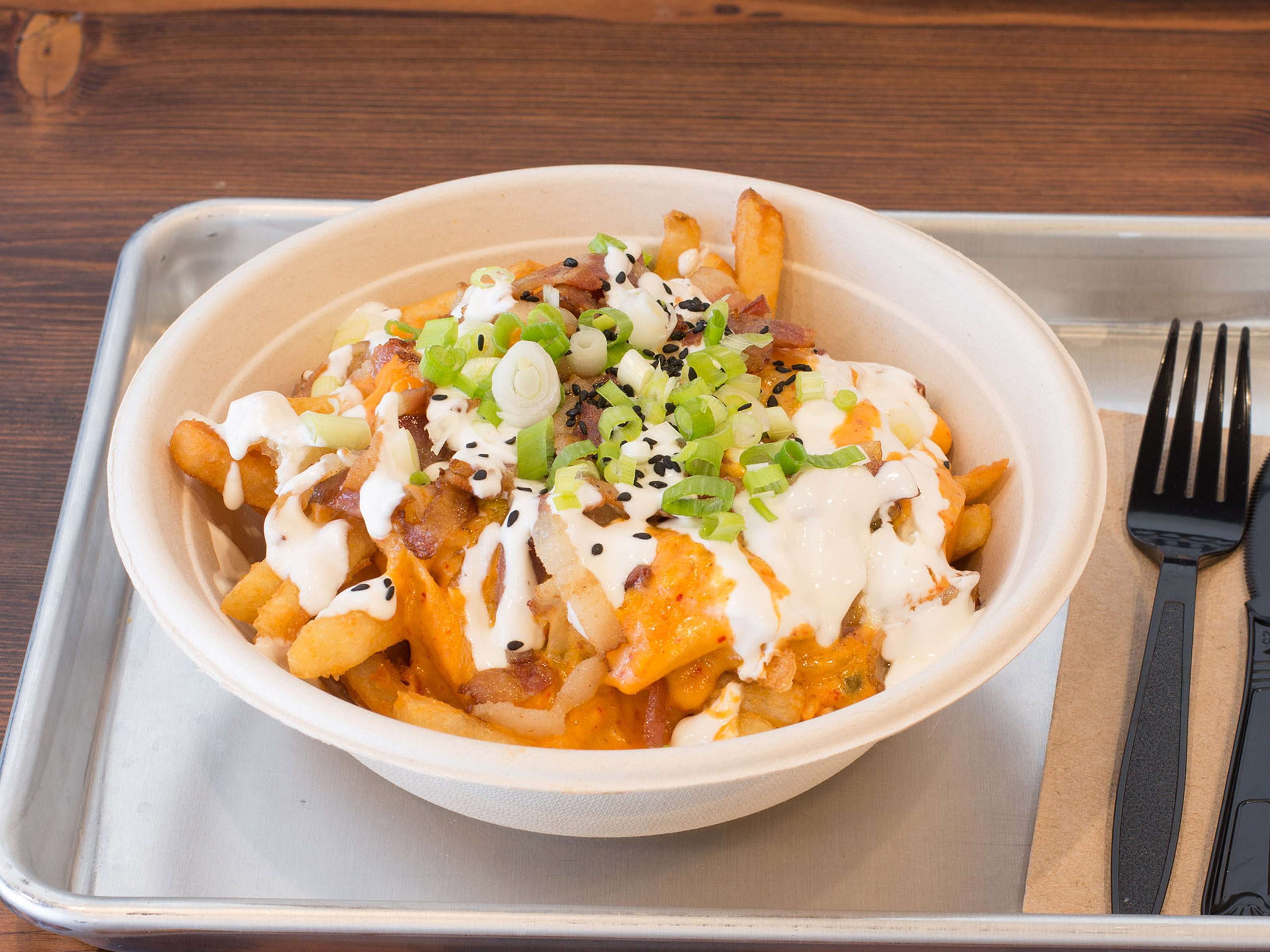 Order Kimchi Fries food online from Marinade store, Norwood on bringmethat.com