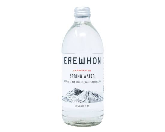 Order Erewhon Carbonated Spring Water 16.9 oz food online from Erewhon Market store, Santa Monica on bringmethat.com
