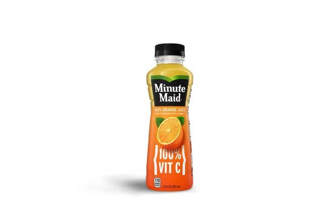 Order Minute Maid Orange Juice 12oz food online from Paul French Bakery & Cafe store, Tysons on bringmethat.com