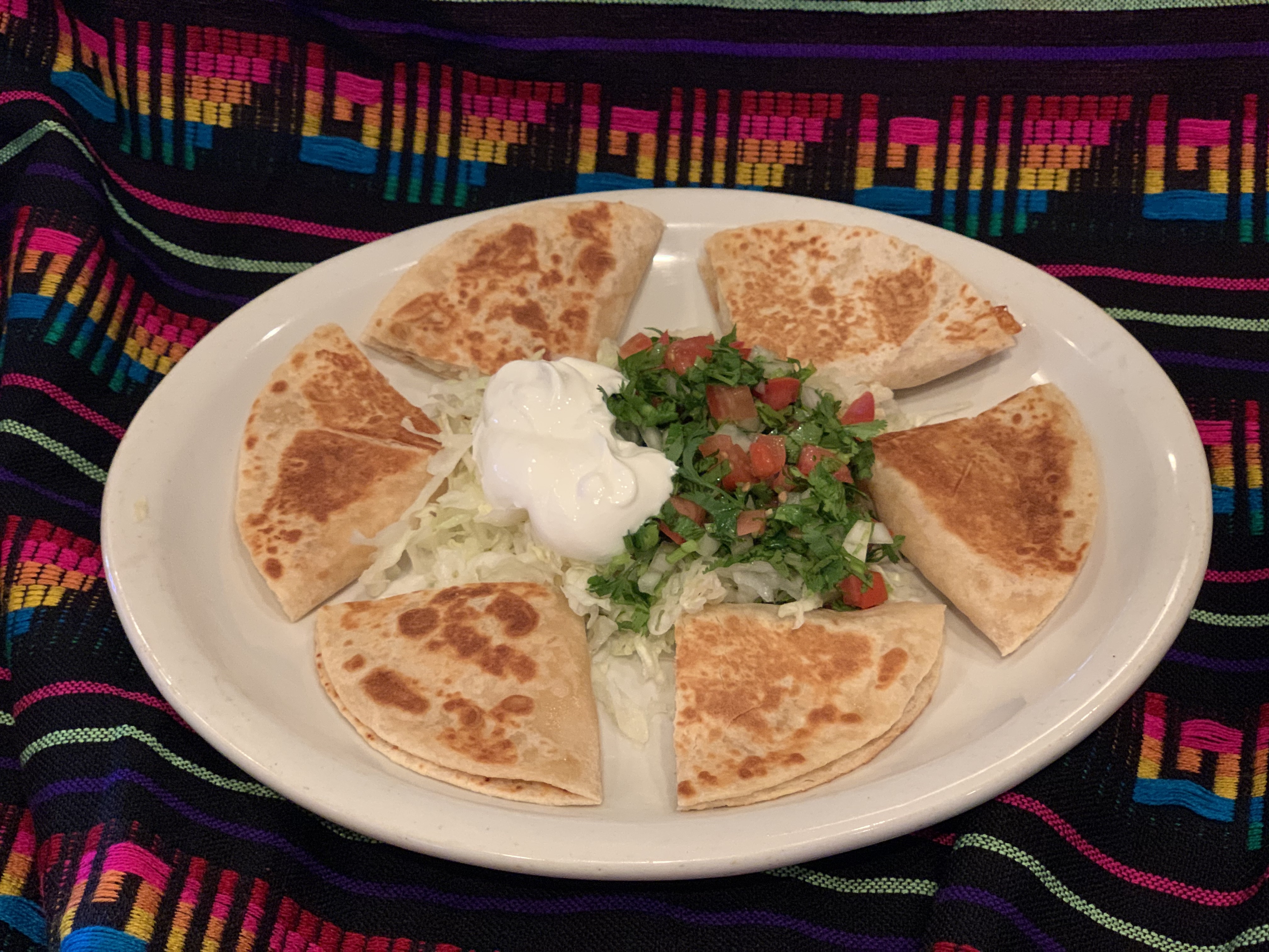Order 3 Cheese Quesadillas food online from Tequila Lopez Mexican Restaurant store, Houston on bringmethat.com