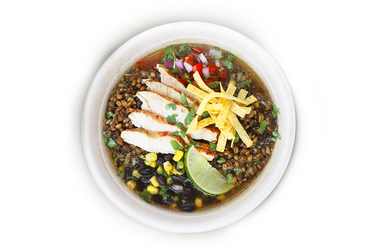 Order Zesty Chicken & Lime Broth Bowl food online from Zoup! Fresh Soup Company store, Novi on bringmethat.com