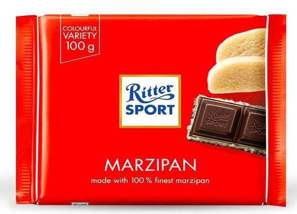 Order Ritter Sport Marzipan Chocolate (3.5 oz) food online from Classic Candy Shack store, San Francisco on bringmethat.com