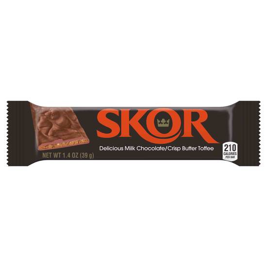 Order Skor Chocolate Candy Bar with Buttered Toffee (1.4 oz) food online from Rite Aid store, Eugene on bringmethat.com