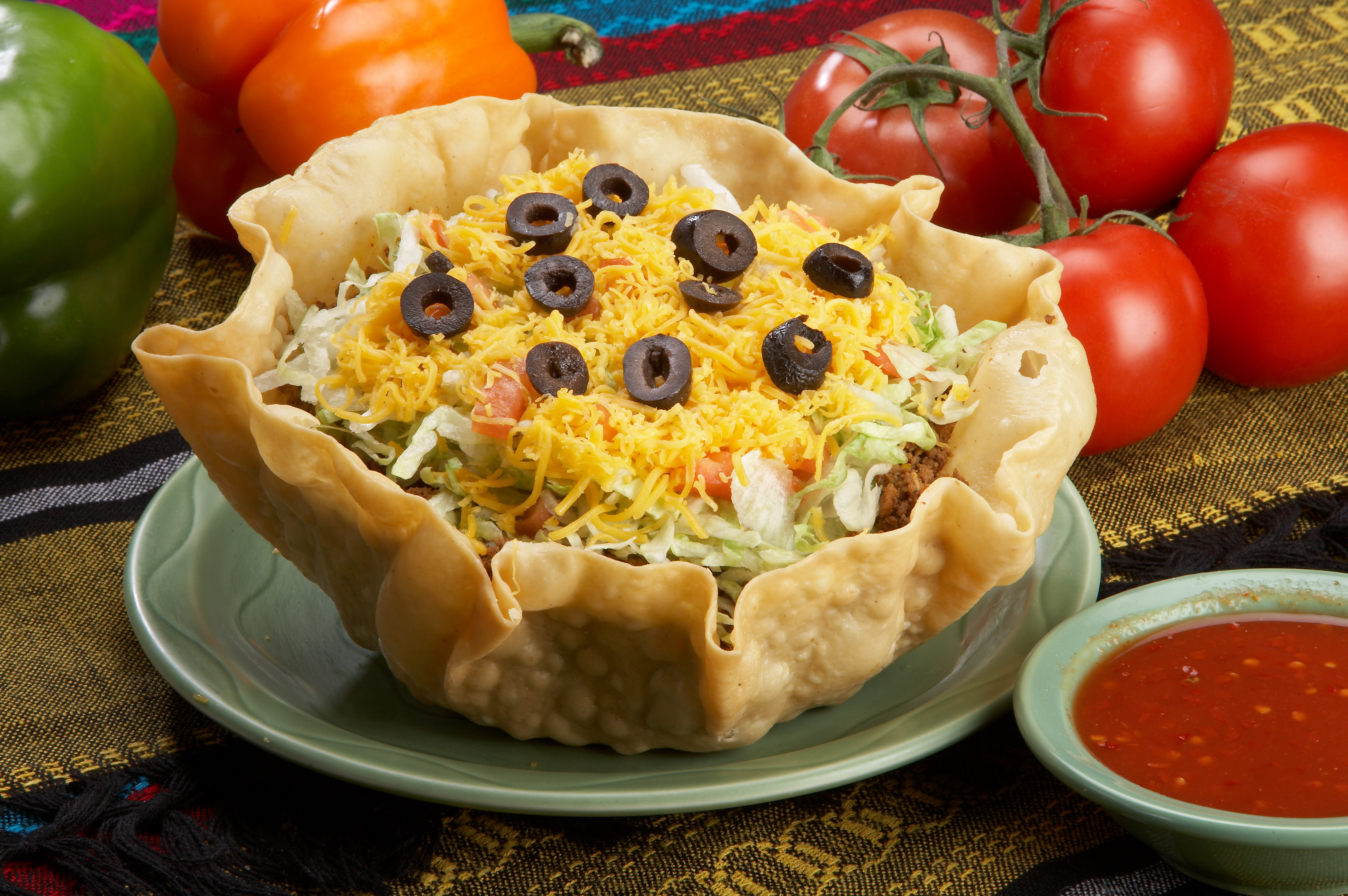 Order Taco Salad Supreme food online from Rudy's Tacos store, Davenport on bringmethat.com