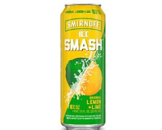 Order Smirnoff ICE Smash Original Lemon Lime, 23.5 oz. can (8% ABV) food online from Central Liquor Market store, Los Angeles on bringmethat.com