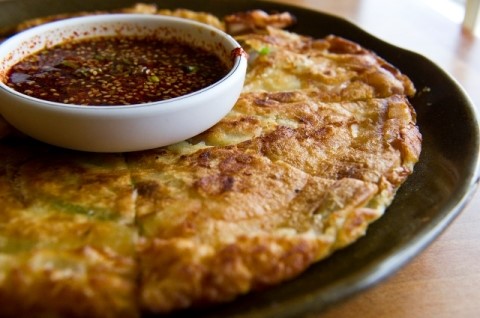 Order Seafood Pancake food online from Bulgogi Korean Restaurant store, Stafford on bringmethat.com