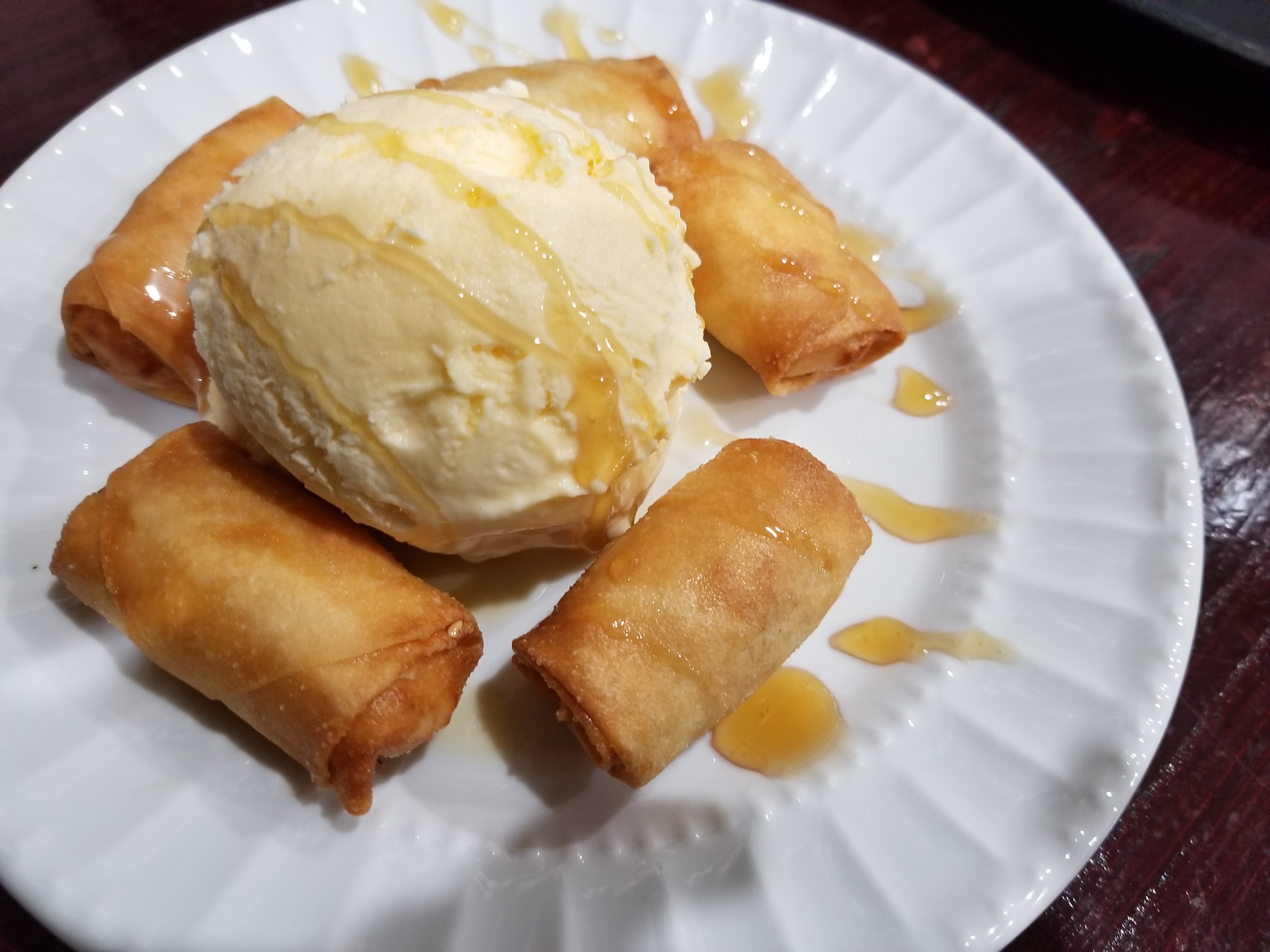 Order Fried Banana with Ice Cream food online from Tawan Thai store, Algonquin on bringmethat.com