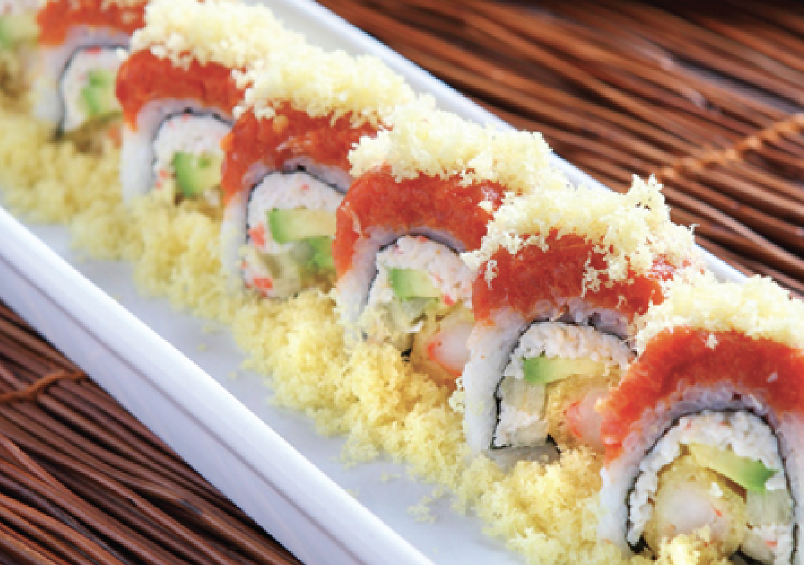 Order Fire Dragon Roll food online from Tenno Sushi store, Los Angeles on bringmethat.com