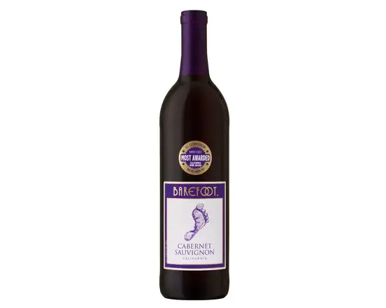 Order Barefoot Cellars Cabernet Sauvignon, 750mL red wine (13.5% ABV) food online from Van Ness Liquors store, San Francisco on bringmethat.com