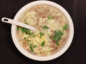 Order S1. 西湖牛肉汤 West lake ground beef soup food online from Red Pepper store, Lawrence on bringmethat.com