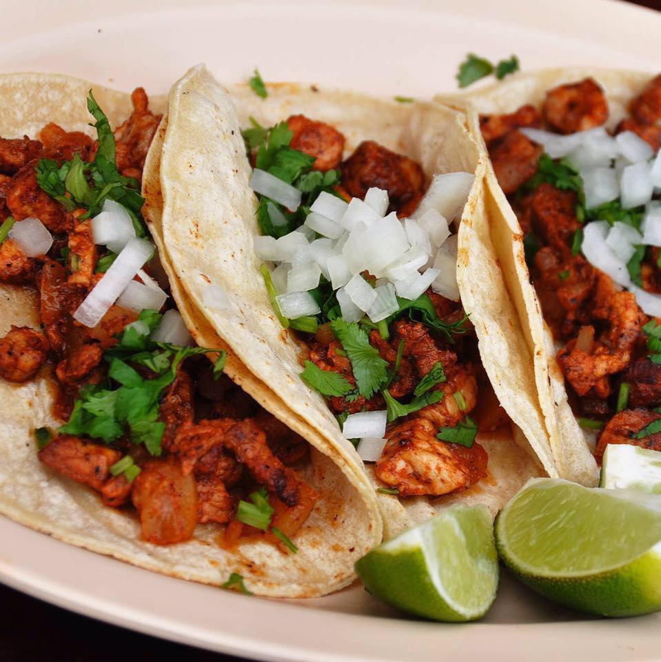 Order Tacos de Carne Asada food online from Vallarta Mexican Restaurant store, Ballwin on bringmethat.com