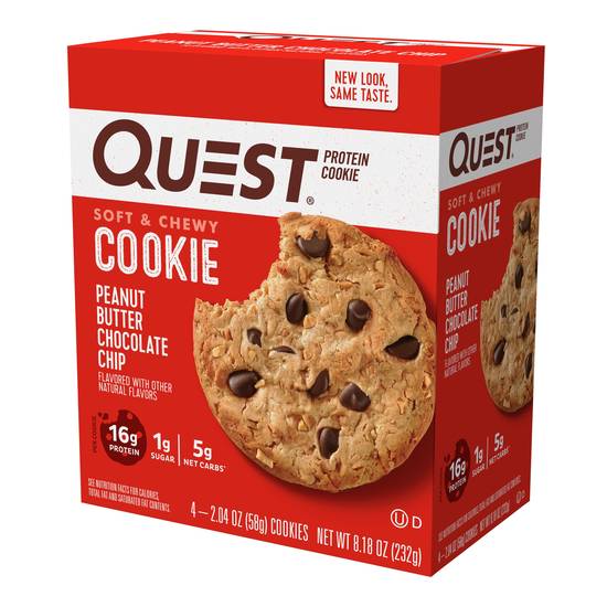 Order Quest Peanut Butter Chocolate Chip Protein Cookie, 4 CT food online from Cvs store, FOUNTAIN VALLEY on bringmethat.com