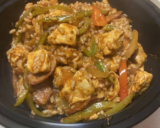 Order Chicken Jambalaya (Gluten Free) food online from High Street Caffe store, West Chester on bringmethat.com