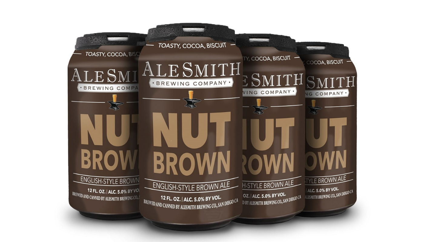 Order AleSmith Nut Brown Ale 6 Pack 12 oz Cans food online from Spikes Bottle Shop store, Chico on bringmethat.com