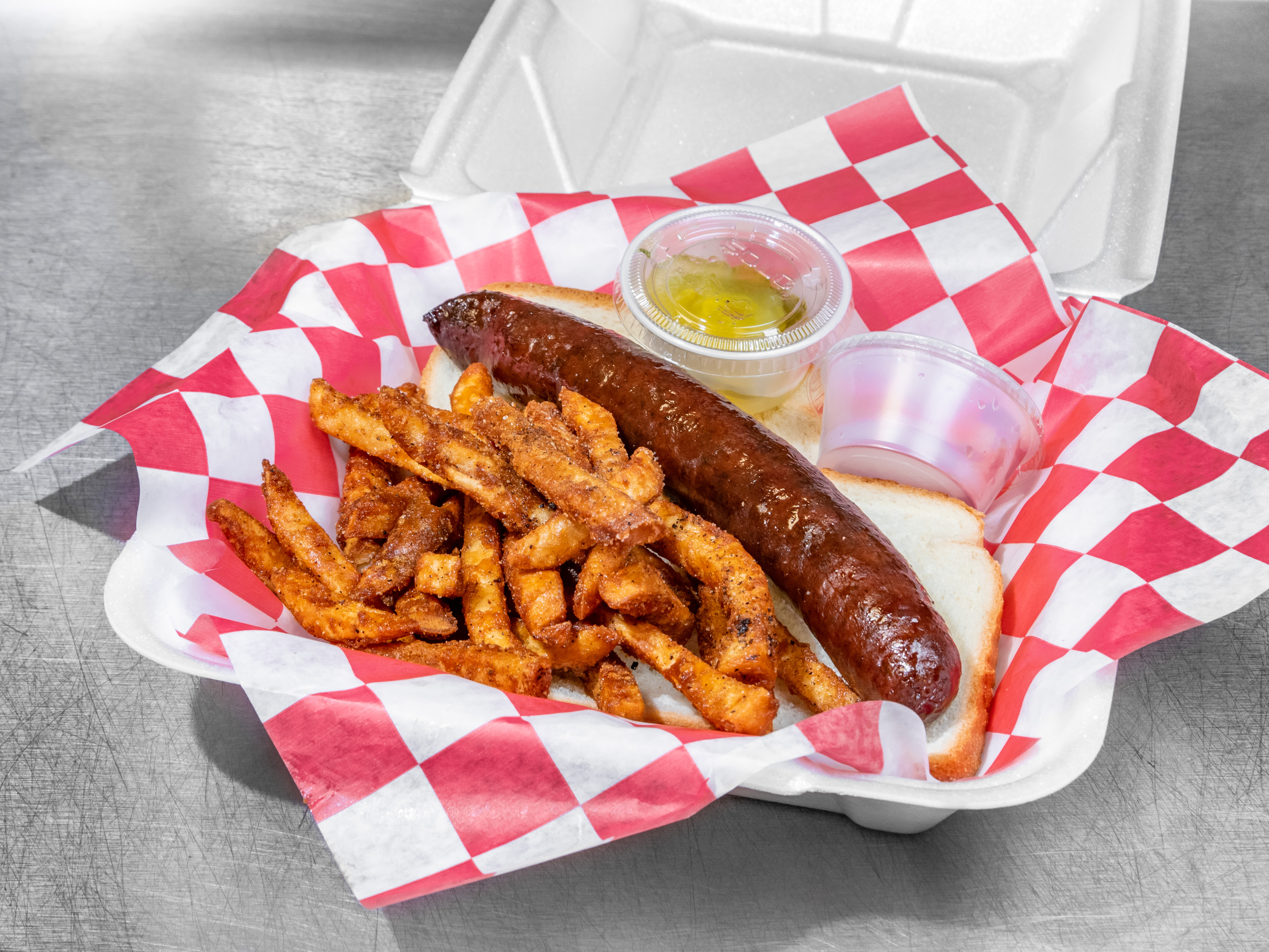 Order 1/3 lbs. Polish Sausage food online from Little Nick Bbq store, Rockford on bringmethat.com