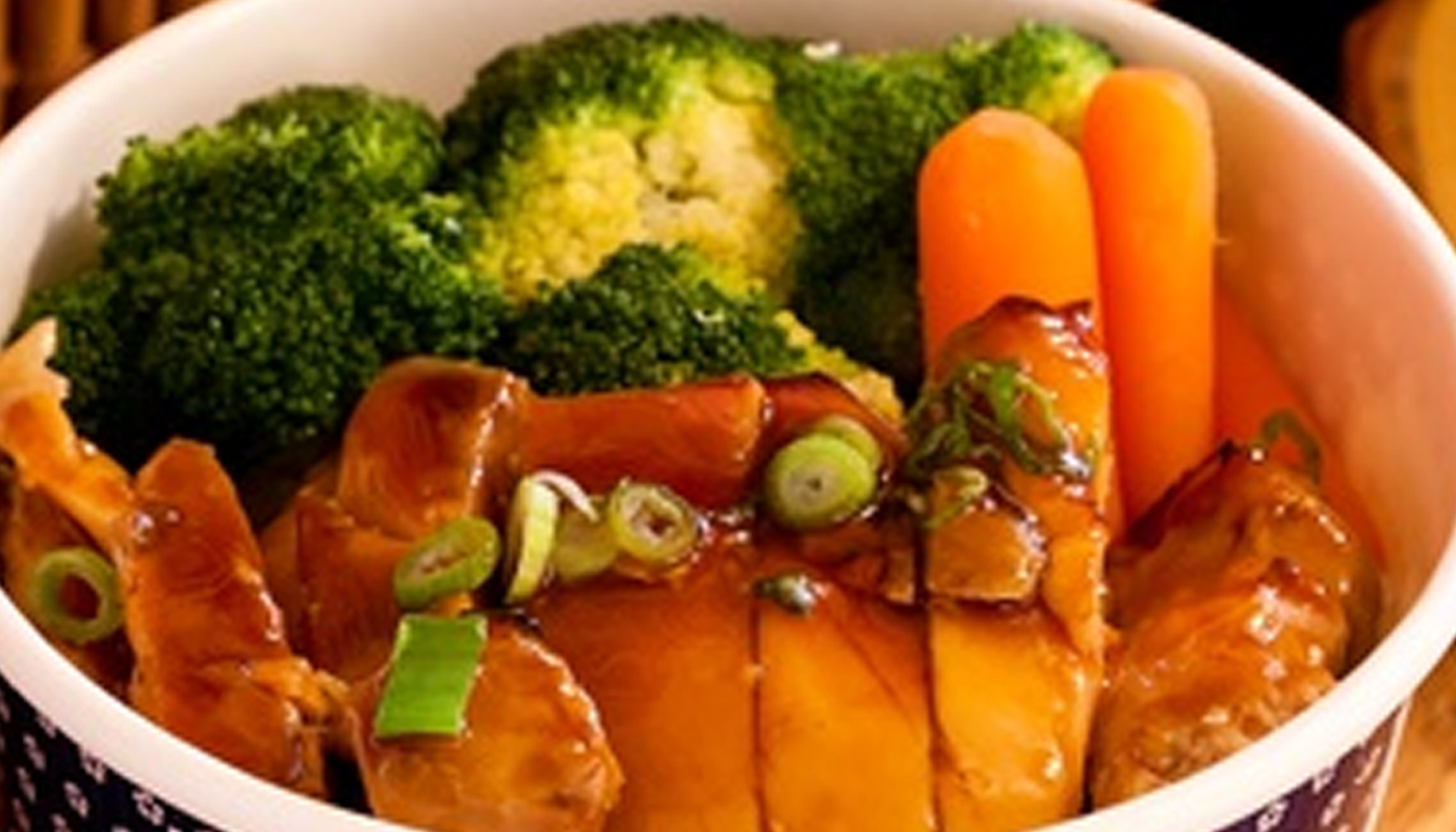 Order S01. Honey Teriyaki Chicken Don Rice Bowl food online from Alley Kitchens store, Berkeley on bringmethat.com
