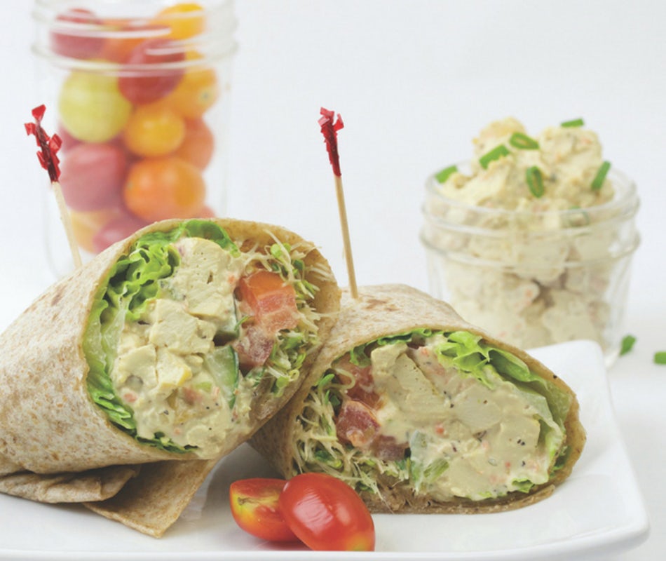 Order Mock Chicken Salad Wrap food online from Down To Earth store, Kapolei on bringmethat.com
