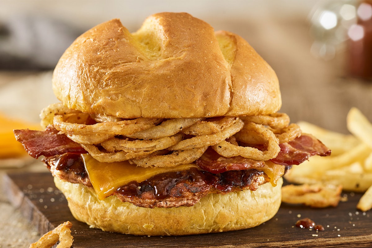 Order BBQ BACON CHEDDAR TURKEY BURGER food online from Smashburger store, Raleigh on bringmethat.com