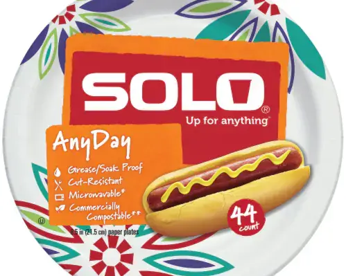 Order Solo Paper Plates 8.5" (44 ct) food online from Ctown Supermarkets store, Uniondale on bringmethat.com