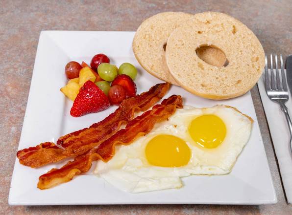 Order Bagel, Bacon & Eggs food online from Sal Pizza & Bagelry store, La Verne on bringmethat.com