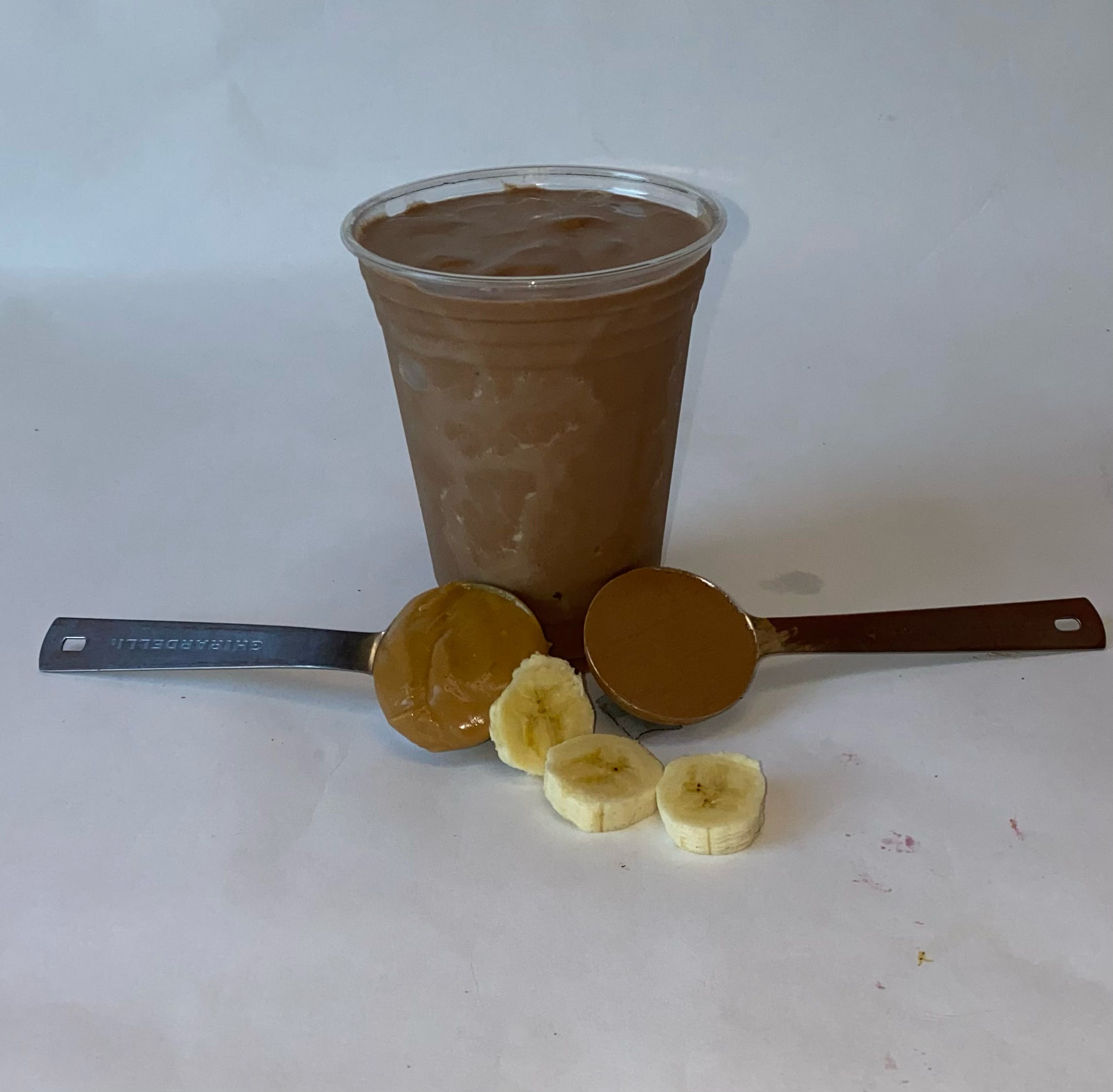 Order Peanut Butter Boy  Chocolate Smoothie - Small food online from Story's Pizza & Smoothies store, Dayton on bringmethat.com