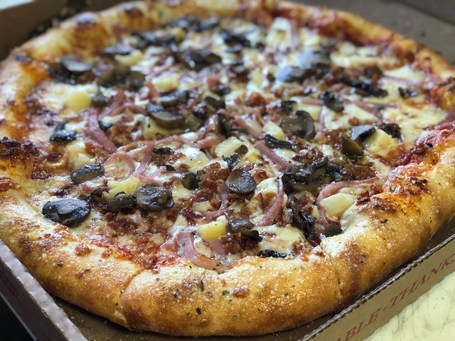 Order Aloha Hawaiian Pizza - Small food online from Broadway Pizza & Subs store, West Palm Beach on bringmethat.com